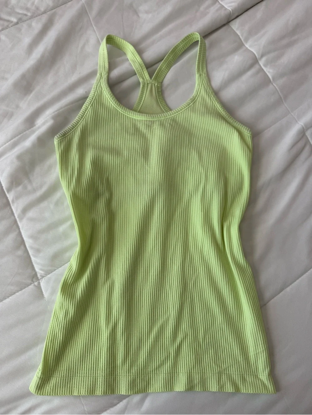 lululemon athletica Ribbed Racerback Tank - Lime